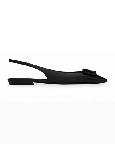 flat ysl|ysl slingback flats.